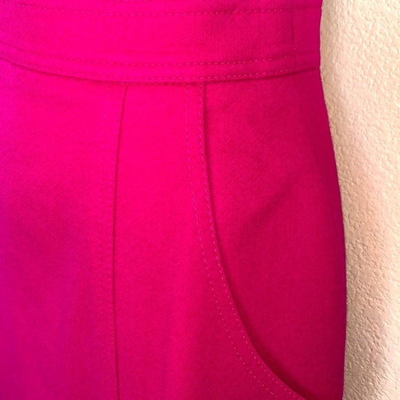 LOUIS FERAUD trophy vintage pink wool suit, tailored skirt & jacket. 6 EUC - Picture 12 of 17